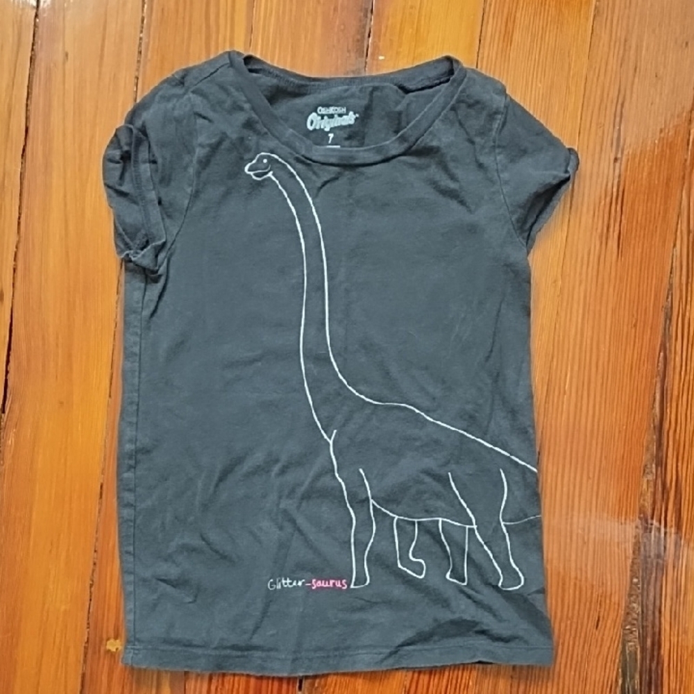 OshKosh B'gosh Gray Dinosaur Kids Shirt